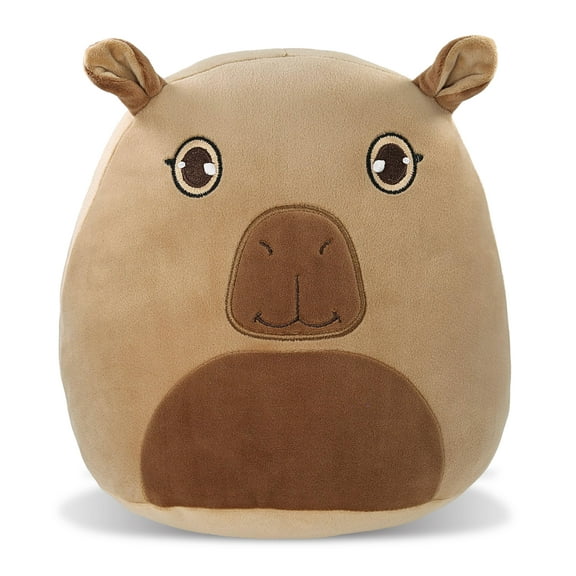 DolliBu Snug-Mooshies Capybara Stuffed Animal Plush Toy - Wild Life Super Squishy Soft Animal Friend for Girls and Boys, Medium Huggable Cute Plush for Kids Play, Cuddling and Decoration - 10 Inches