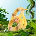 thumbnail image 4 of Serpientes falsas realistas de juguete de plástico, modelo de reptil, decoración, figuras de serpiente amarillo, 4 of 9