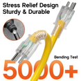 thumbnail image 4 of Cable de extensión Deeklify calibre 12, 15 m, impermeable, con luz indicadora, 4 of 7