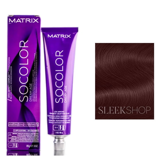 Matrix SoColor Dream Age Perm Cream Haircolor - 504RB Dark Brown Red Brown