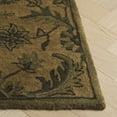 thumbnail image 3 of SAFAVIEH Antiquity May Floral Vines Wool Runner Rug, Olive/Green, 2'3" x 12', 3 of 11