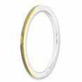 thumbnail image 3 of Sterling Silver Stackable Expressions Yellow Enameled 1.5mm Ring Size 9, 3 of 3