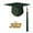 Atrovirens, variant on opvise Memorable Eye-catching Graduation Cap Fabric Practical Coloful Graduation Hat for Student Atrovirens