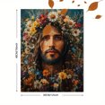 thumbnail image 3 of Qisvanset 12x16 Inch With Frame 2D Flat Wall Art Jesus Wildflowers Floral Spring Apartment Home Wall Decor, 3 of 8