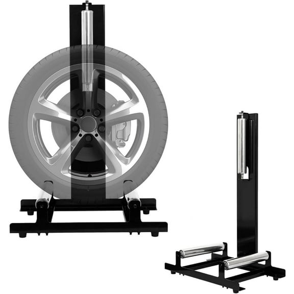 Portable Wheel Cleaning Stand, Tire & Rim Detailing Automotive Rolling Wheel Detailing Stand, Wheel & Tire Car Detailing Roller For Wheel Cleaning