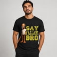 thumbnail image 2 of Say Wallahi Bro Graphic T-Shirt, Unisex Classic Fit Cotton Tee, 2 of 7