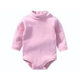 thumbnail image 2 of A V Uni Body à Manches Longues pour Bébés Garçons Filles 6-9 Mois, Rose, 2 of 3