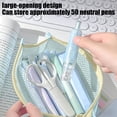 thumbnail image 6 of Zipper Pouches for Organizing,Mesh Zipper Pouch Bags,Mesh Nylon Storage Bag with Zipper,9IN Small Makeup Bag Toothbrush Toothpaste Cosmetic(Blue), 6 of 6