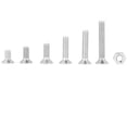 thumbnail image 3 of 180pcs M4 304 Stainless Steel Bolt Flat Head Screw Nuts Assortment Kit with Box, 3 of 5