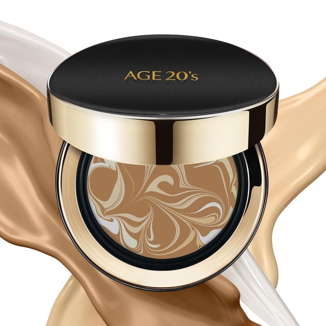 Base de maquillaje Signature Essence Pact de AGE20, SPF 50+ 29, color caramelo