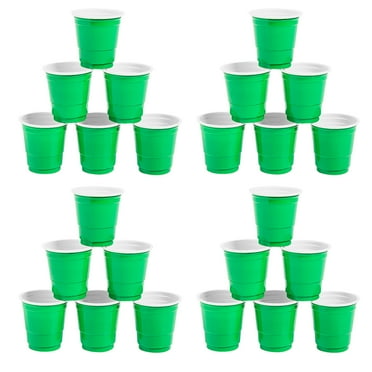 Green Party Cup BPA-Free Plastic Shot Glasses Bulk 200 Pc