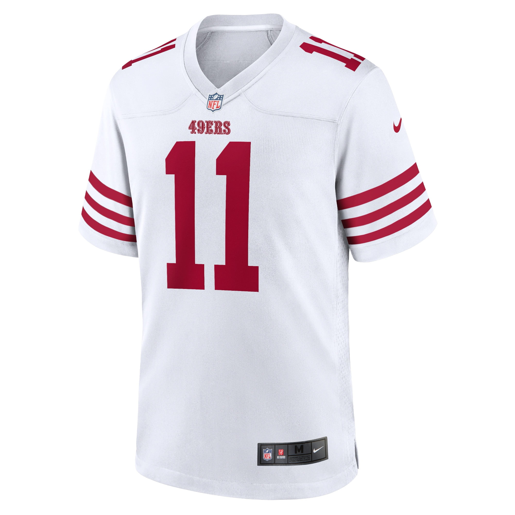 Nike San Francisco 49ers No11 Brandon Aiyuk White Men's Stitched NFL 100th Season Vapor Untouchable Limited Jersey