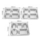 thumbnail image 2 of Bento de acero inoxidable 304 con aislamiento térmico, ideal para estudiantes y adultos, en color azul con cinco compartimentos grandes (incluye cubiertos)., 2 of 7