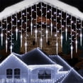 thumbnail image 2 of Guirnalda de calle con luces LED de invierno, guirnaldas de carámbanos para Año Nuevo, caída de 0,3 m, 0,4 m, 0,5 m para decoraciones navideñas 2024, 2 of 5