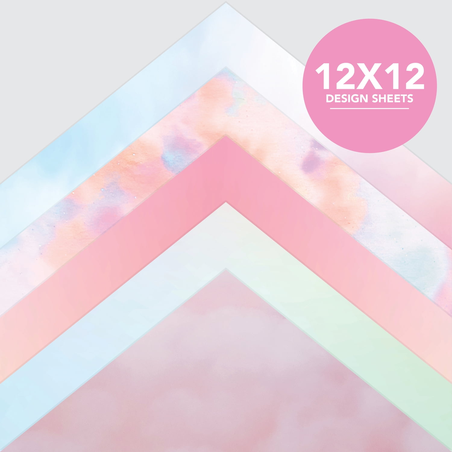 Roobee by Mara Mi Ombre Scrapbook Paper 12" x 12" - 24 lb/ 110 GSM, 50 sheets