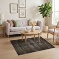 thumbnail image 3 of ODIKA 4'x6' Washable Area Rug Farmhouse Distressed Plank Circle Earthy Cowboy Vintage Grain Playful Expressive for Dorm Room, Small Living Stain Resistant Low Profile, Easy Care, 3 of 7