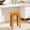 Orange, variant on Plastic Stackable Stool for Dining Room Bedroom - Round Footstool with Versatile Use as Side Table Extra Seating or Step Stool - Modern Minimalist Design Easy to Move and Store - 18.11 x 11.81in