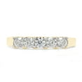 thumbnail image 2 of 1/2 Ct Round Cut Lab Created Moissanite Diamond Five Stone Wedding Ring for Women In 14K Yellow Gold Over Sterling Silver U Prong (G-H Color, VVS1 Clarity, 0.50 Cttw) Size - 6, 2 of 8