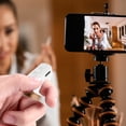 thumbnail image 1 of COFEST Remote Control Short Video APP Page Turner for Phone Camera， Bluetooth Button Clicker Vidoe Scrolling Ring Rechargeable Camera Remote All Kinds White, 1 of 6