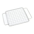 thumbnail image 1 of Mosiee Bbq Charcoal Grate Barbecue Grill Wire Grid Mesh Net W/2 Handles Stainless Steel, 1 of 9