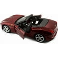 thumbnail image 3 of Ferrari California T Burgundy Open Top 1/24 Diecast Model Car by Bburago, 3 of 4
