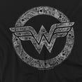 thumbnail image 3 of Dc Wonder Woman Paisely Wonder Woman Logo Kids T Shirt (Small) for Youth Toddler Boys and Girls, Black, 3 of 5
