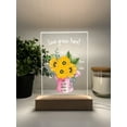 thumbnail image 5 of Grandma's Garden Happy Mother's Day Custom Personalized LED Wood Base Light Up Lamp Flower Jar Stand Grandma Nana Mema Grams Love Home Gift!, 5 of 7