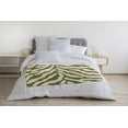 thumbnail image 3 of Simply Daisy Animal Stripe Fleece Throw Blanket, Light Olive, Small Throw, 3 of 4