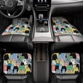 thumbnail image 6 of Sikiie Different Cats Car Foot Mat Set of 4 Pieces Basics Universal Fit Rubber Carpet Floor Mats For Car SUV Van & Truck, 26.8"L x 17.3"W (Front), 13"L x 17.3"W(Rear), 6 of 6