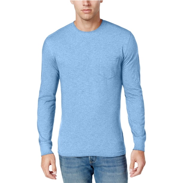 Camiseta básica de algodón de jersey para hombre Club Room, azul, XXX-Large