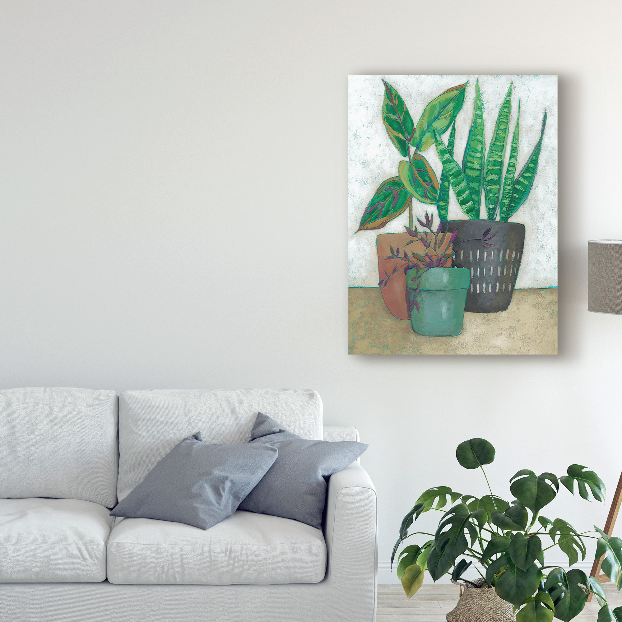 Trademark Fine Art 'House Garden I' Canvas Art by Chariklia Zarris