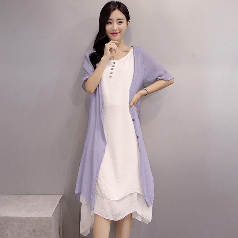 sundress with cardigan