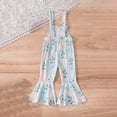 thumbnail image 5 of JAJAHO Easter Bunny Girls Jumpsuit Baby Girl Clothes Sleeveless Overalls Carrot Print Flared Pants Cute Toddler Play Holiday Outfit 6M-4Y Soft Onesie, 5 of 9