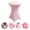 Pink, variant on Cocktail Tablecloth White 24" Round Polyester Highboy Table Cover Fitted Stretch Table Cloth for Wedding Banquet