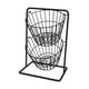 thumbnail image 4 of Soporte para Cuencos de Verduras Y Aperitivos, Cesta de Almacenamiento de Frutas, Cesta de Alambre Redonda de Metal para Oficina en Casa Negro 2 niveles, 4 of 8