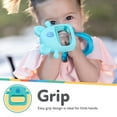 thumbnail image 4 of Nuby Silicone Wrist Grip Teething Mitten - 3+ Months, 2 Count Koala and Hippo, 4 of 7