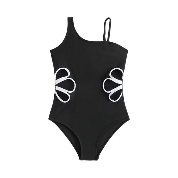 Maillot de Bain pour Filles avec Shorts pour Filles Couleur Unie Maillots de Bain Sports d'Été Natation Pc2 Pc