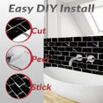 thumbnail image 4 of Black Marble Subway Back Splash Tile, 4 of 5