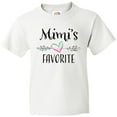 thumbnail image 3 of Inktastic Mimi's Favorite- Heart Grandchild Youth T-Shirt, 3 of 5