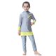 thumbnail image 3 of Muslims Swimsuits for Girl Children Modest Swimwear Full Cover Bathing Suit Islamic Swimming Costume Set Beachwear Navy blue 130 cm, 3 of 4