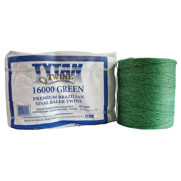 Tytan SBT16GRTY Baler Twine, Green Sisal, Two 8,000-Ft. Spools - Quantity 1