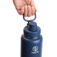 thumbnail image 4 of Takeya Actives Stainless Steel Water Bottle w/Insulated Spout lid, 24oz Midnight, 4 of 4