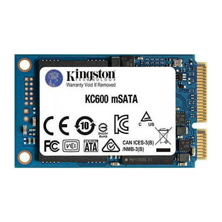 内蔵型SSD mSATA 1TB SSD SK600 Kingston KC600 1TB Solid State Drive, mSATA Internal, (SATA/600
