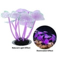 thumbnail image 5 of Soft Silicone Glowing Aquarium Mushroom Coral Aquatic Artificial Coral for Fish Tank Decoration Purple, 5 of 7