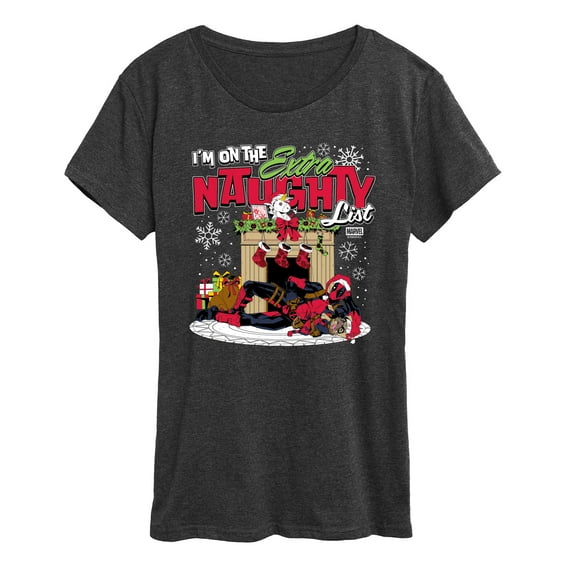 Marvel - Deadpool Extra Naughty - Women's Short Sleeve Graphic T-Shirt