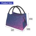 thumbnail image 2 of Rocae Violet Glitter for Insulated Lunch Bag for Women Men,Large Lunch Box for for Work/Office/Picnic/Travel, 2 of 6