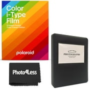 Polaroid Color Film for i-Type Color Frame Edition | Black Album holds 32 Photos