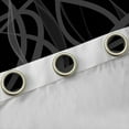 thumbnail image 4 of Castle Fairy Abstract Stripes Blackout Curtains Set of 2 (52x84 Each),Geometric Lines Window Curtains,Black Grey Curtains and Drapes,Luxury Teenager Bedroom Decor, 4 of 6