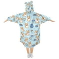 thumbnail image 2 of joogoo Wearable Blanket Hoodie for Cute Puppy Dogs Oversized Sherpa Hooded 3-14 YR M, 2 of 7