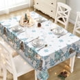 thumbnail image 6 of Honeplcked Christmas Tablecloth Decorations, Winter Snowman House White Washable Rectangle Table Cloth for Party Picnic Dinner Decor 70 x 55Inch, 6 of 6